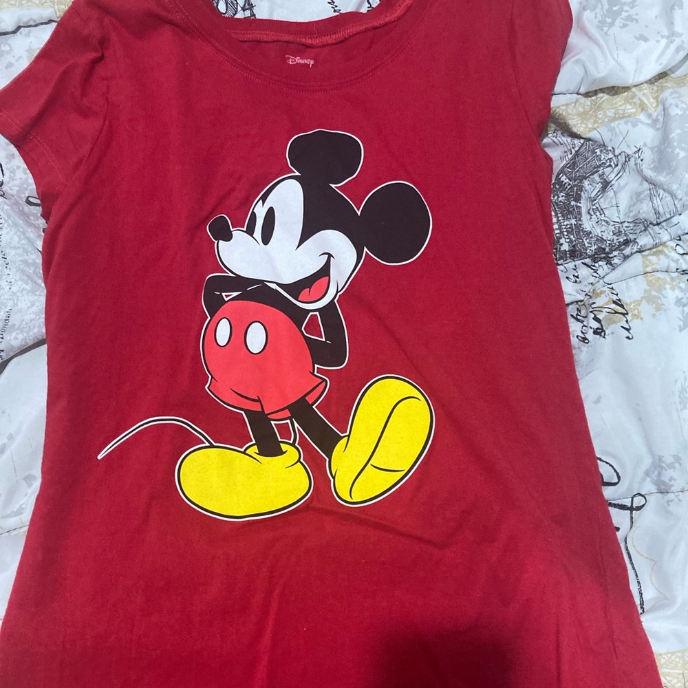 ( HAVE UNTIL FEB 20 TO CLAIM) Red Short Sleeves Mickey Mouse Top
